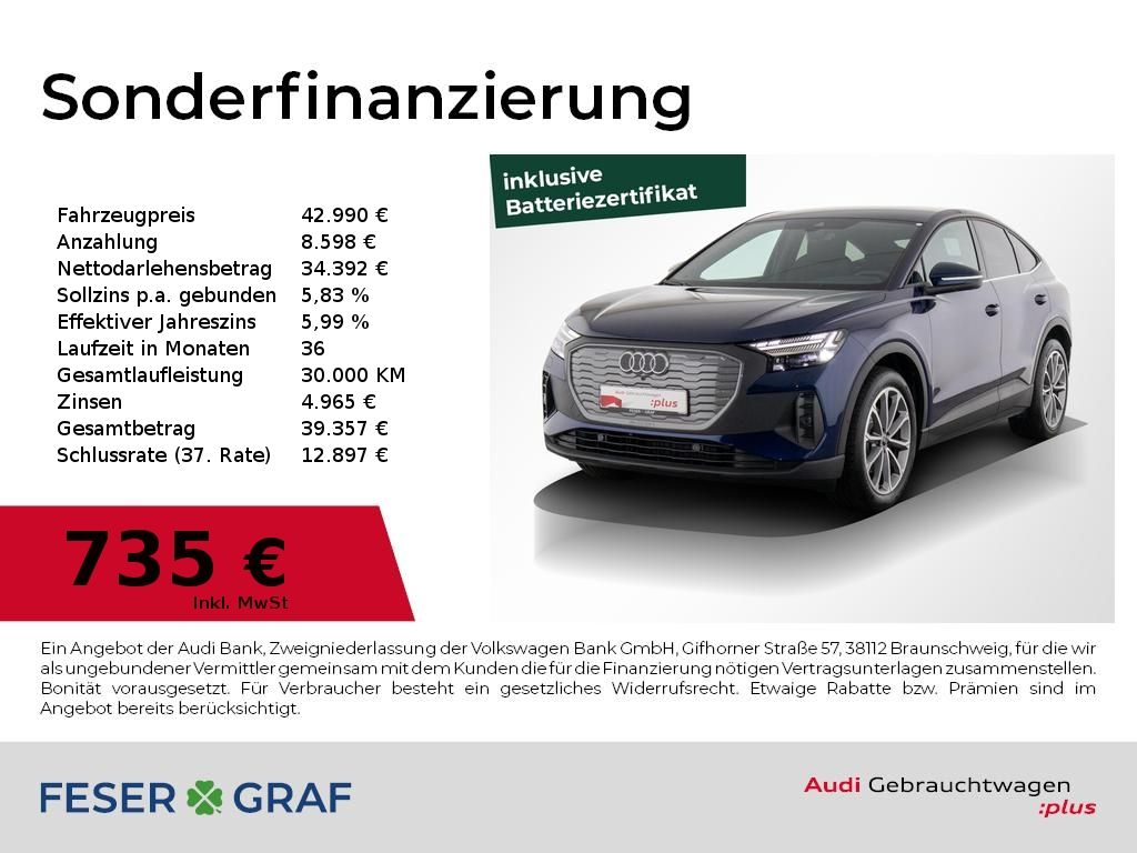 Q4 e-tron Sportback S line 35 matrix LED/ AHK