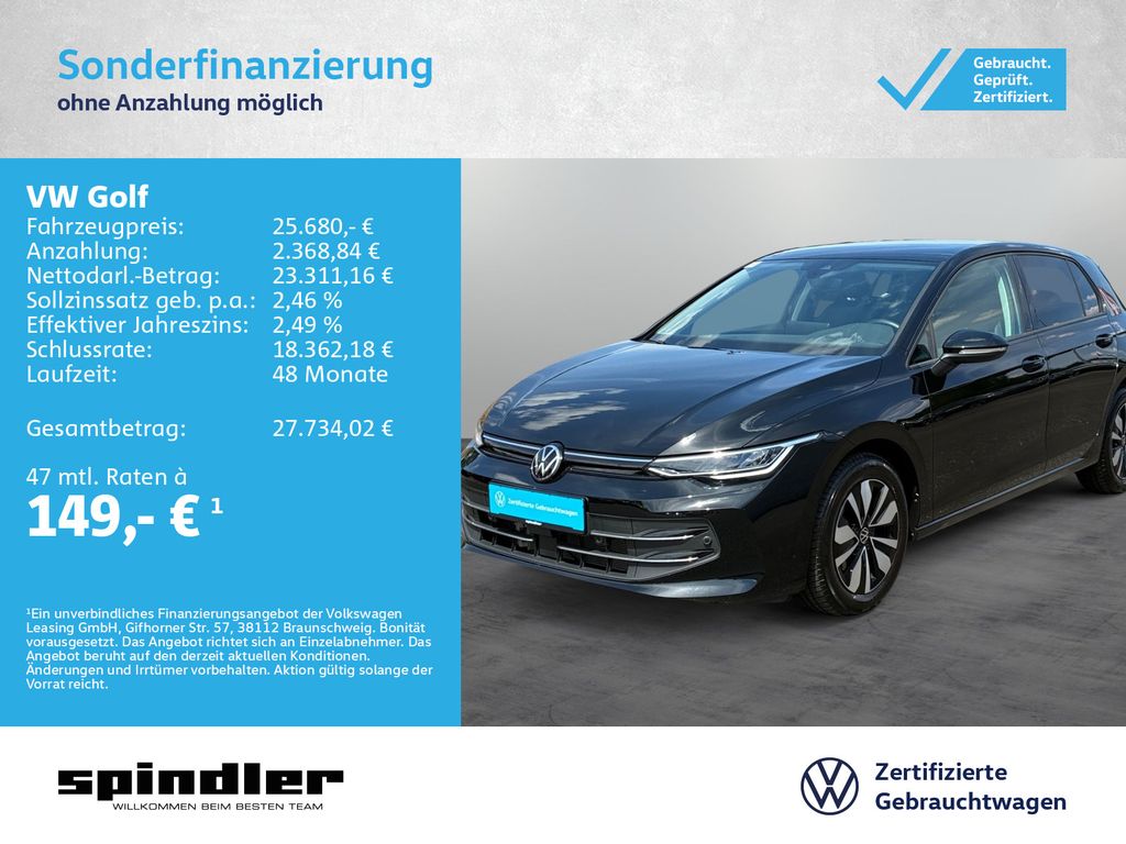 Golf VIII Goal 1.5 eTSI DSG / CarPlay, LED, RFK