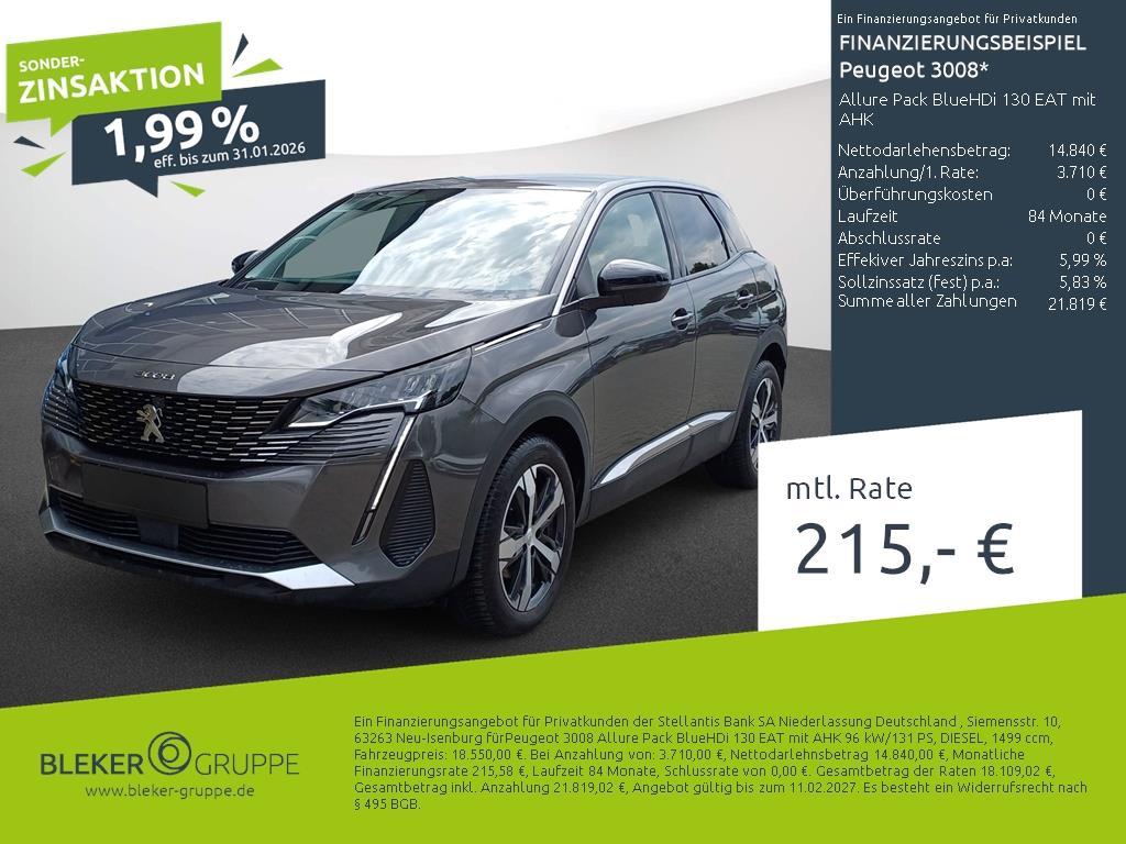 Peugeot 3008 Allure Pack BlueHDi 130 EAT mit AHK