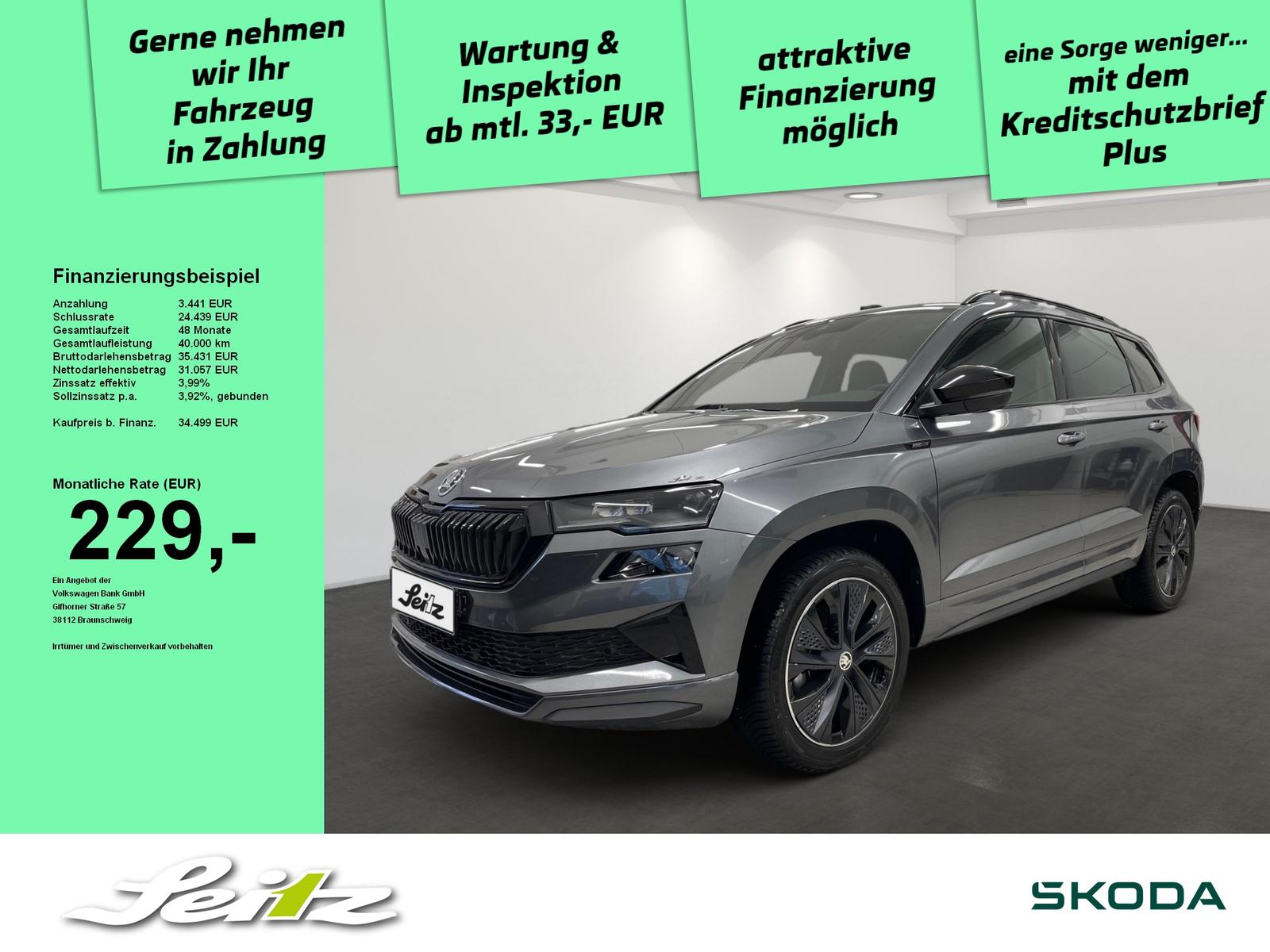 Skoda Karoq 1.5 TSI Sportline *AHK*PANO*MATRIX*KAMERA*