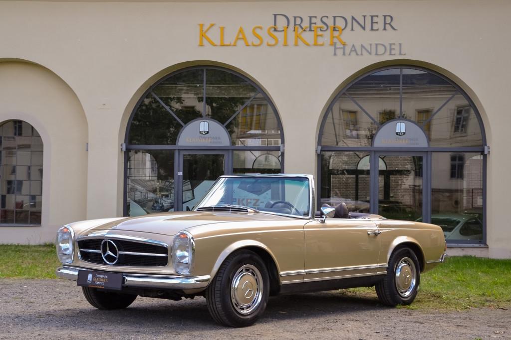 Mercedes-Benz 280SL, vollst. dokumentiert, Klima, Lack neu