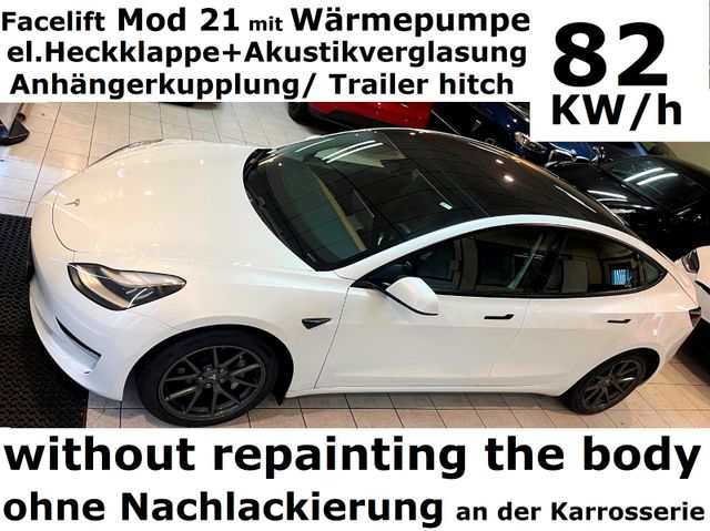 Tesla Model 3 LR Facelift+AHK/Trailer hitch+Wärmepumpe