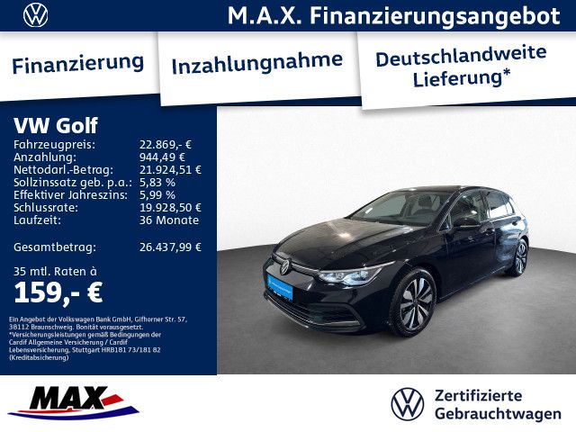 Volkswagen Golf VIII 2.0 TDI DSG MOVE LED+AHK+PANO+HUD+NAVI