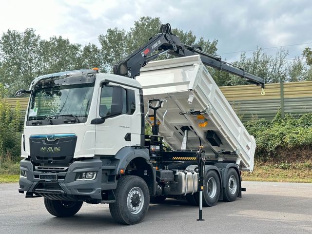 MAN TGS 28.440 6x4-4/3-Seiten- Kipper / Hiab 138-3