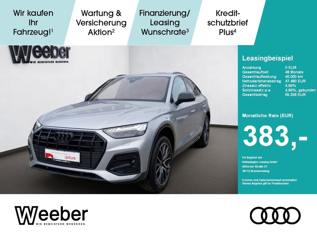 Audi Q5 Sportback HUD*PANO*LEDER*AHK*LM20*MATRIX*NAVI