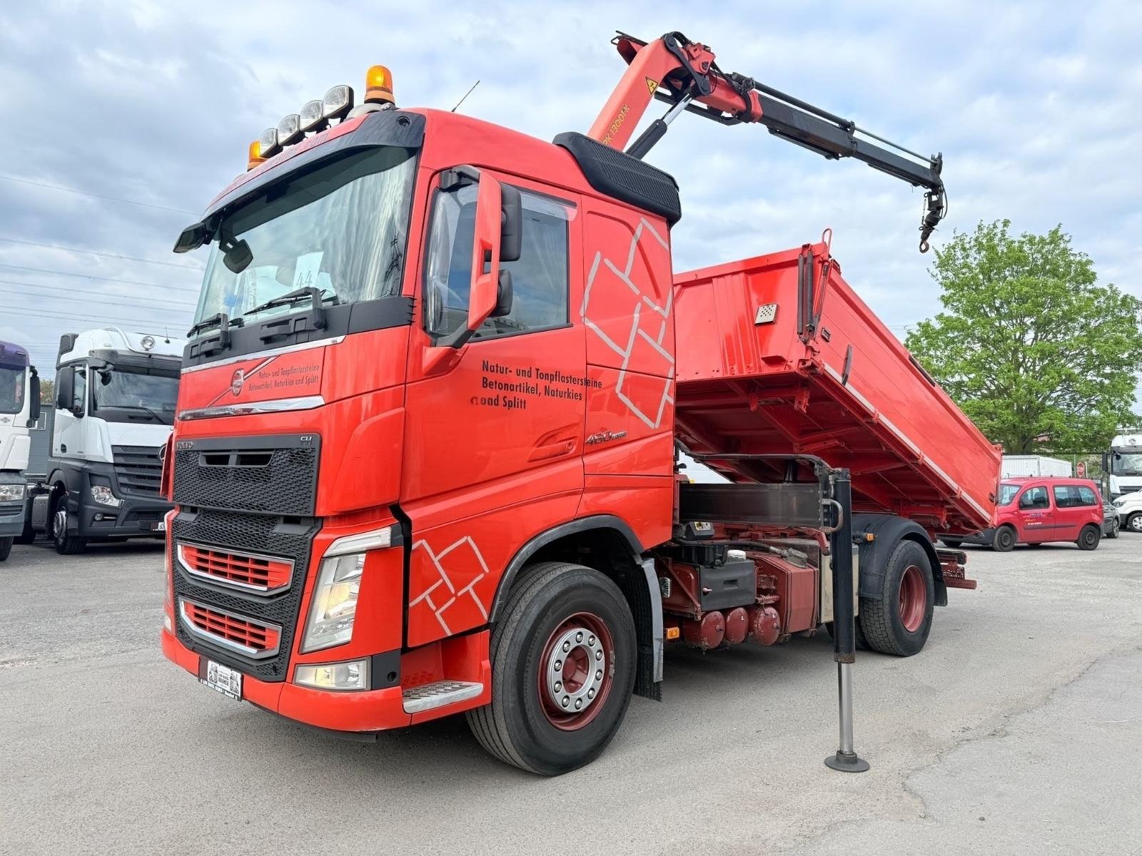 Volvo FH460/Meiller3S-Kipper+PalfingerPK13001+Funk+TÜV