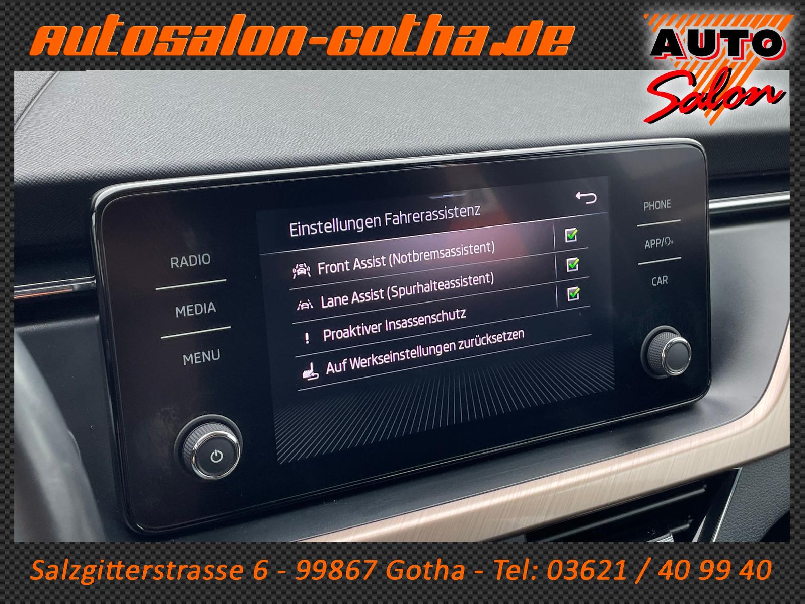 Skoda Kamiq TSI Style Stahlgrau LED+APP LANE SHZ SHEFT, миниатюра 18