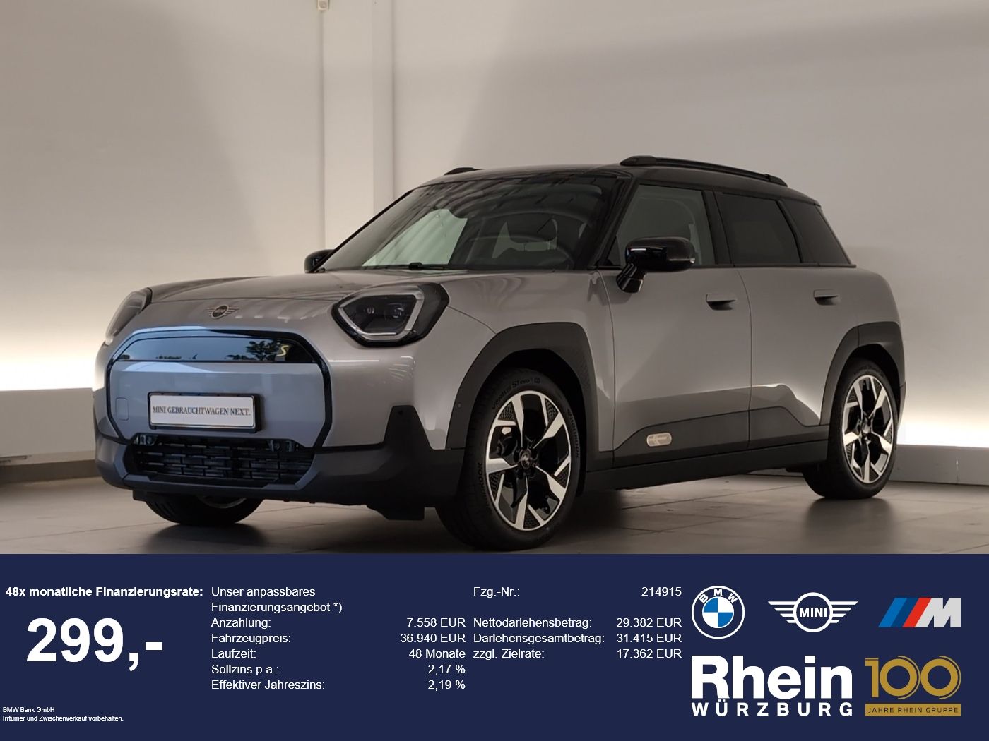 MINI Aceman SE LED/RFK/SHZ/PDCvo+hi LED/RFK/SHZ/PDCvo