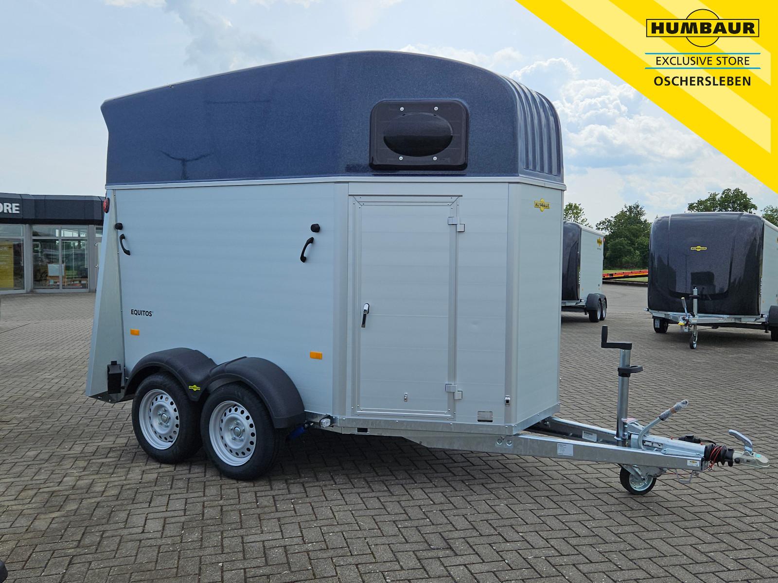 Humbaur Pferdeanhänger Equitos Alu Plus 2400 dreh. Heckk