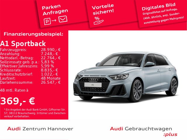 Audi A1 Sportback S line 30 TFSI LED virtual DAB Spor