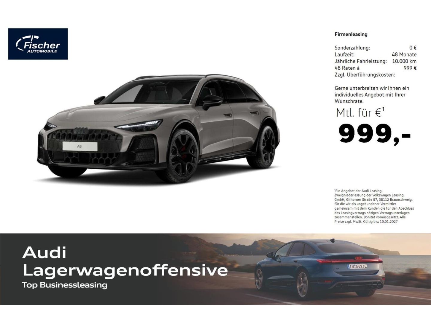 Audi A6 allroad e-hybrid quattro LP: 107.642,- AHK/ P