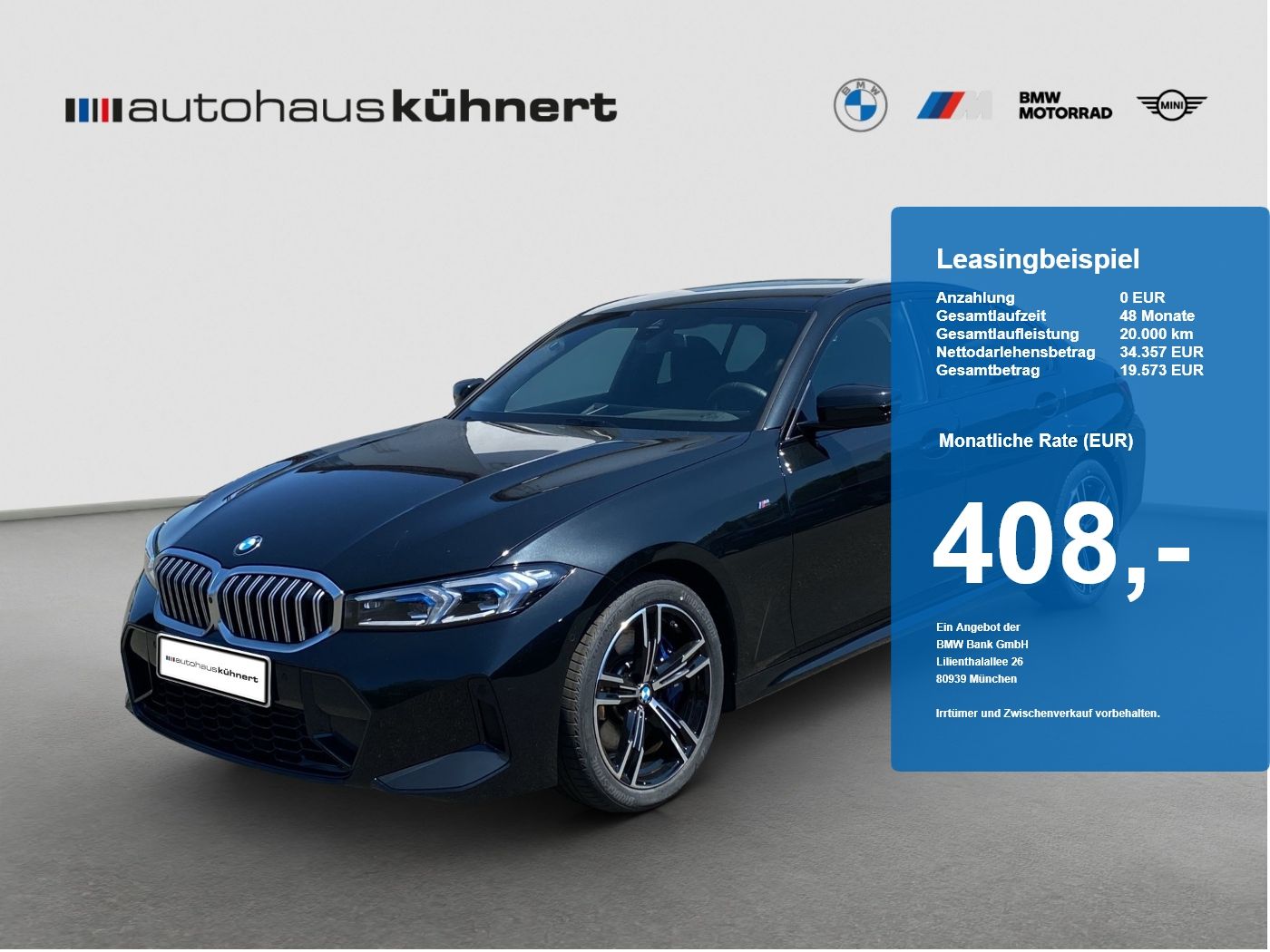 BMW 320d Limousine M-Sport SpurAss 360° AHK foto 1