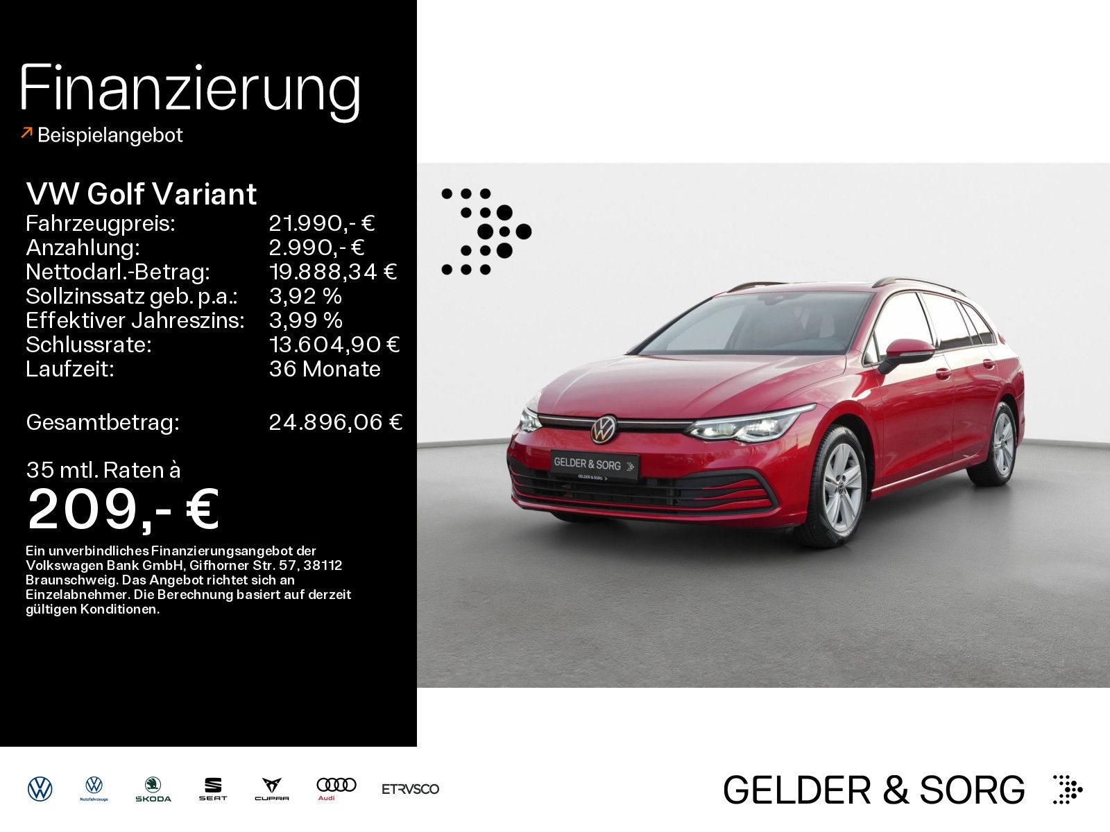 Volkswagen Golf Variant Life 2.0 TDI Pano*AHK*H&K*Matrix
