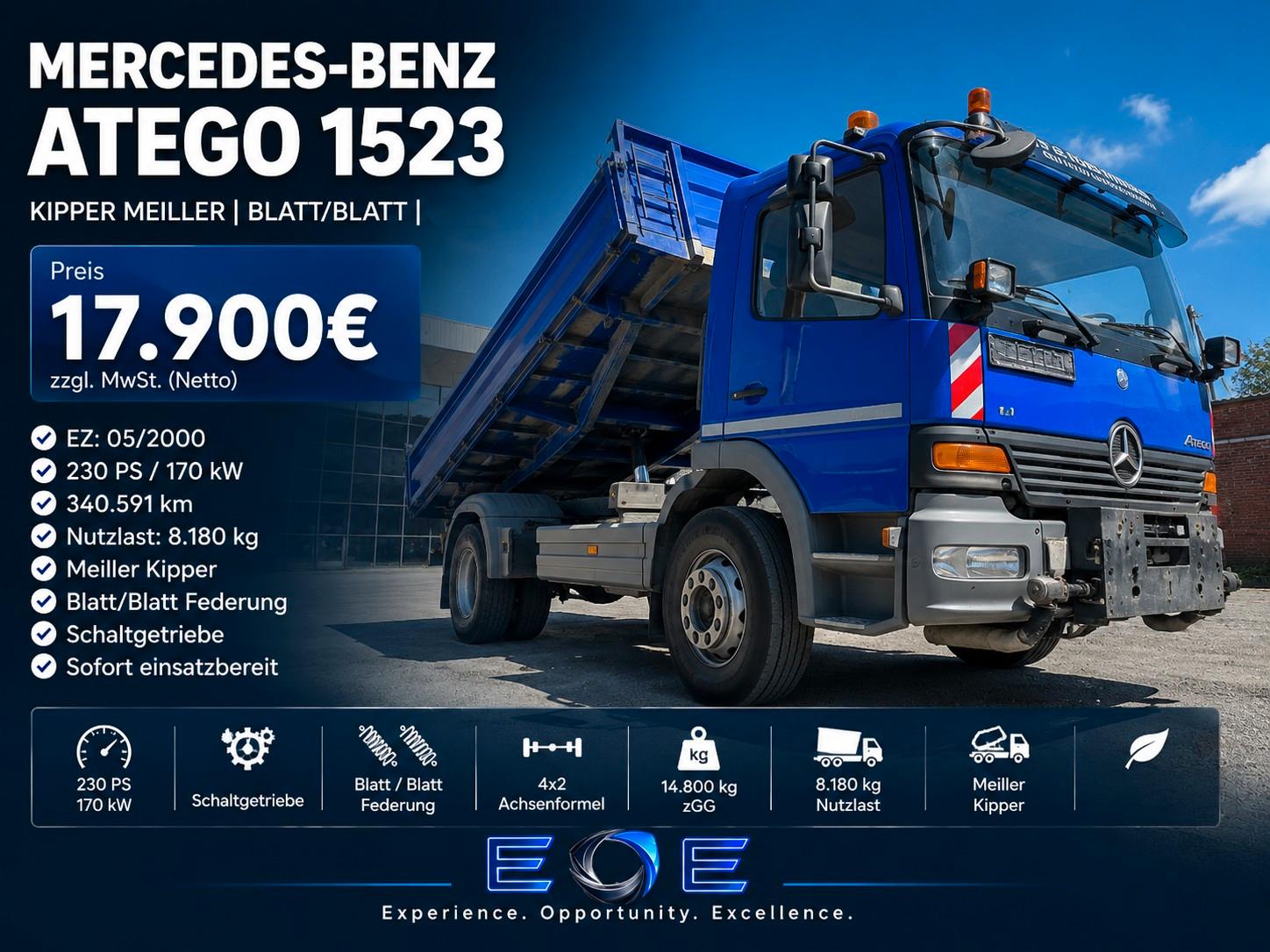 Mercedes-Benz Atego 1523 Kipper Euro 2