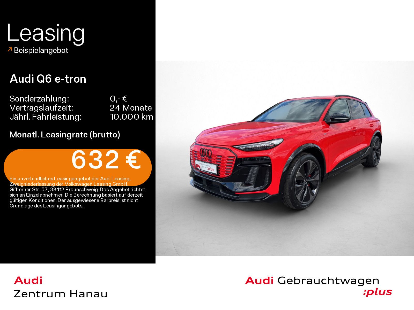 Audi Q6 e-tron performance S-LINE 0,25% MATRIX HUD AH