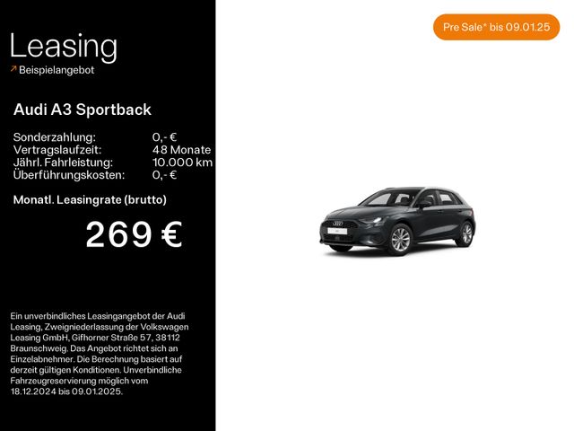 Audi A3 Sportback 30 TFSI NAVI*SHZ*PDC*16ZOLL