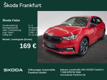 Skoda Fabia Monte Carlo 1,0 TSI DSG Fahrassistenz/ Win