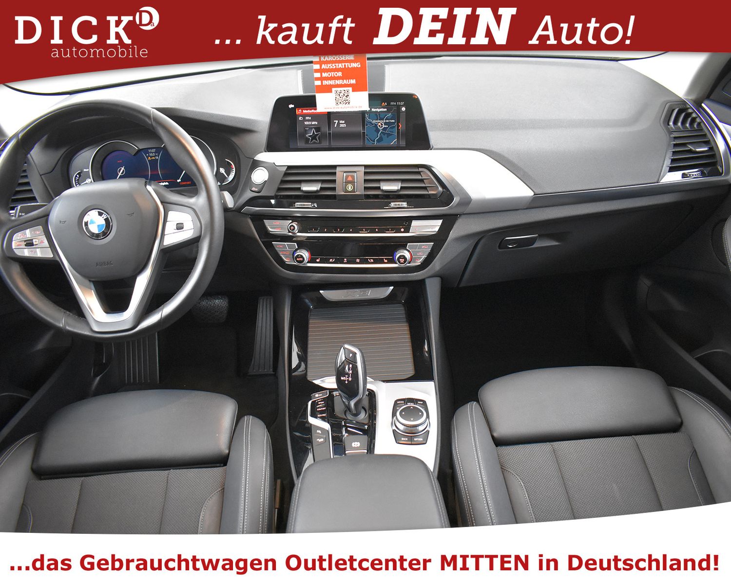 BMW X3 xDr 20d Aut Advan NAV+LED+AHK+ACC+LEDER+SHZ+M - Image 8