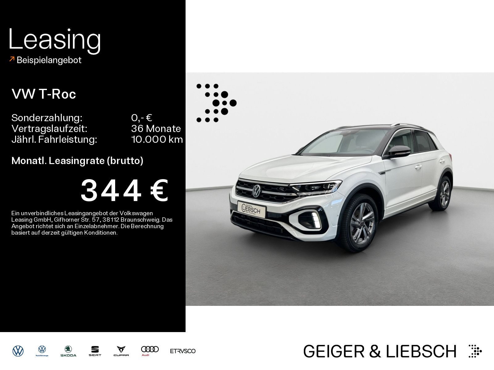 Volkswagen T-ROC 1.5 TSI DSG R-LINE*LED*AHK*PDC*SHZ*NAVI*KL
