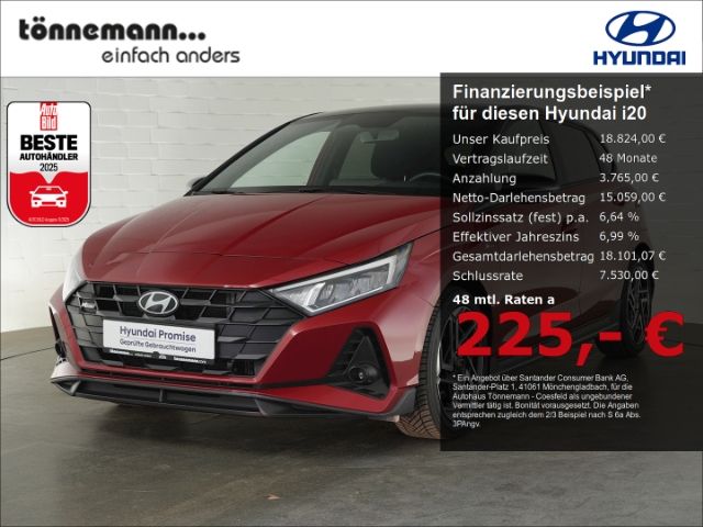i20 T-GDI N-LINE+NAVI+RÜCKFAHRKAMERA+SITZ-/LENKR