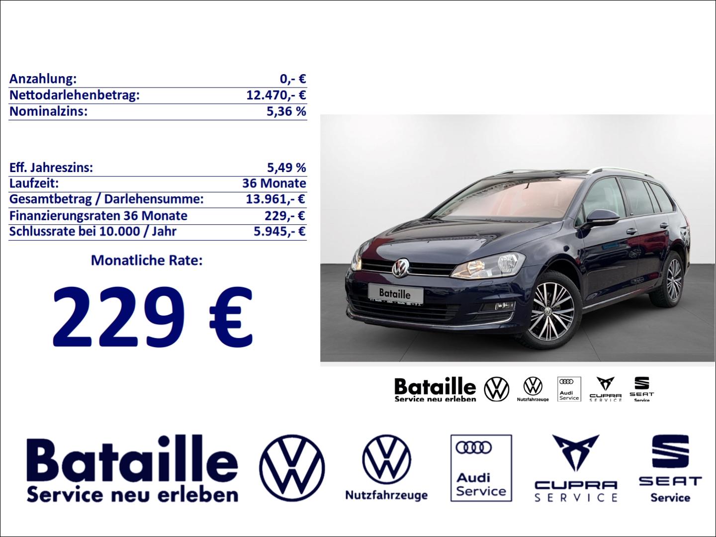 Volkswagen Golf Variant VII 1.2 TSI Allstar AHK Pano Navi