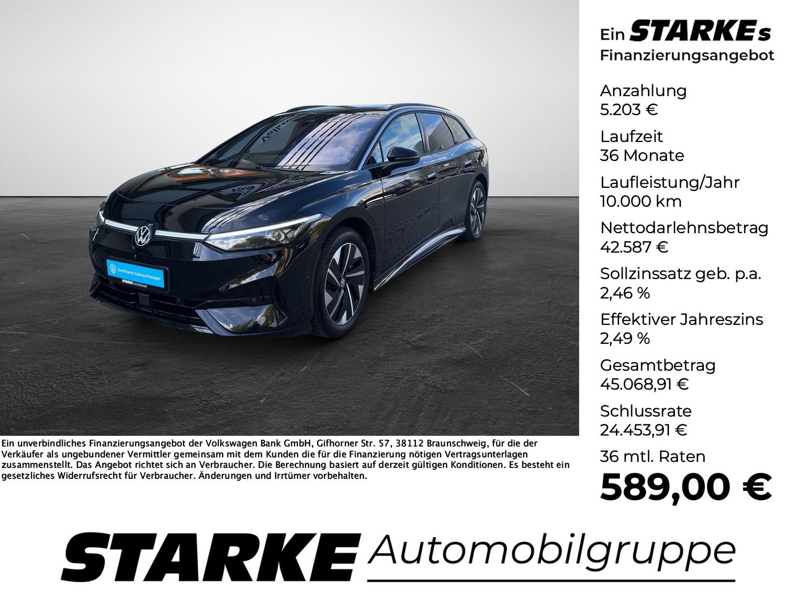 Volkswagen ID.7 Tourer Pro  HeadUp AHK Navi LED Kamera PDC 