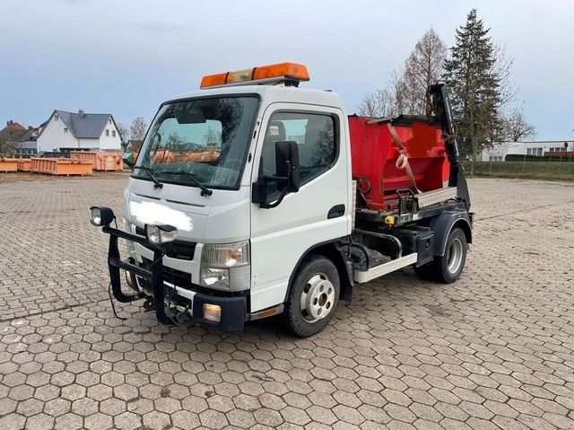 Mitsubishi Canter Fuso Absetzkipper Salzstreuer Schild