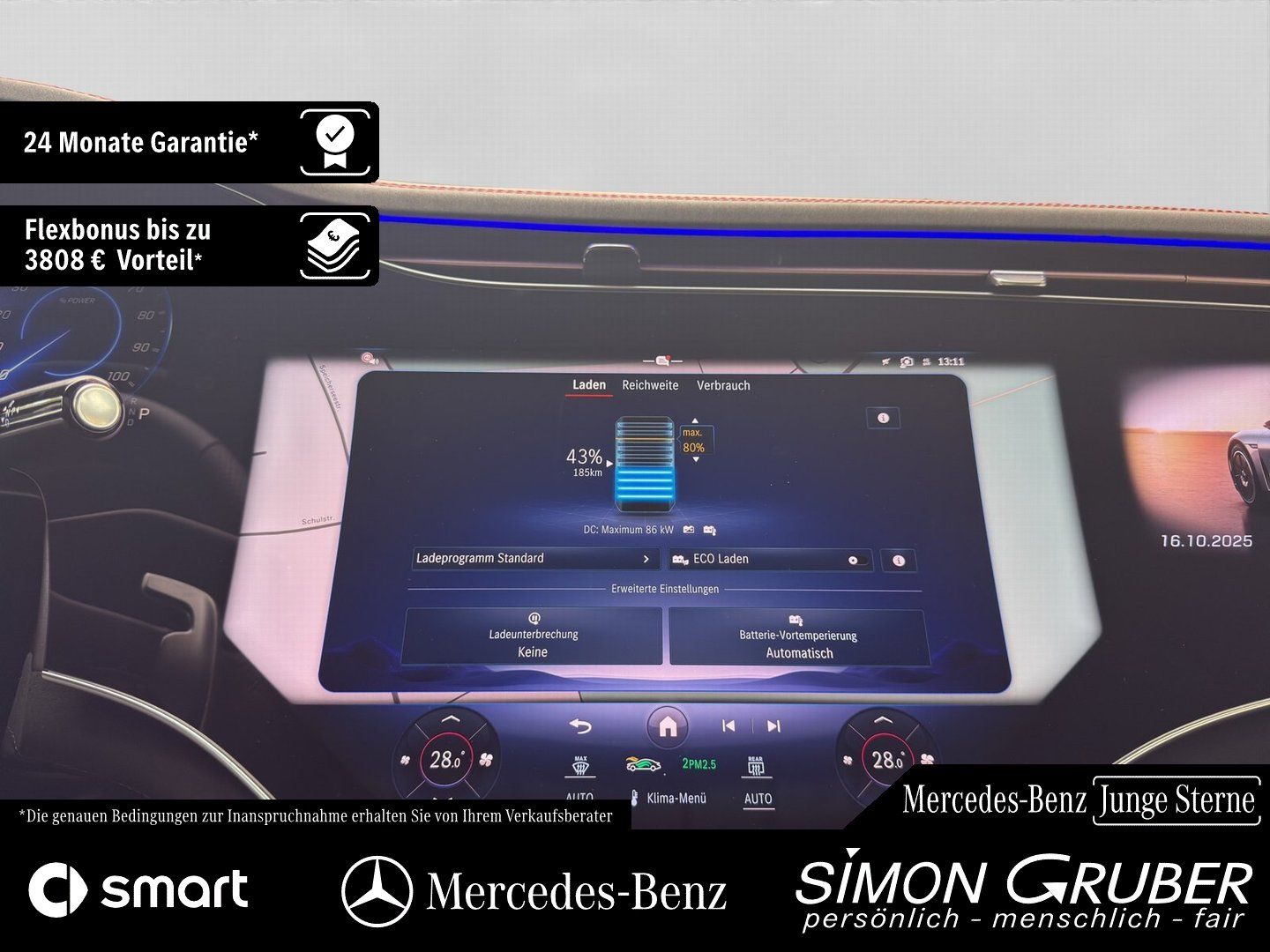 Fahrzeugabbildung Mercedes-Benz EQE 43 4M SUV AMG Night Pano HUD Sitzklima Nappa