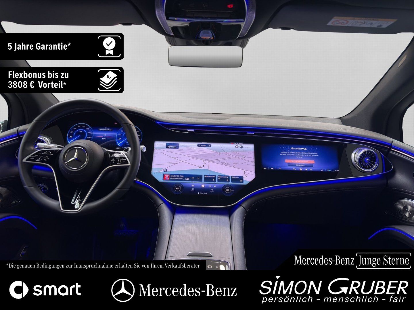 Fahrzeugabbildung Mercedes-Benz EQS 450 4M SUV Pano Hyper AHK Mod 2026 118kwh