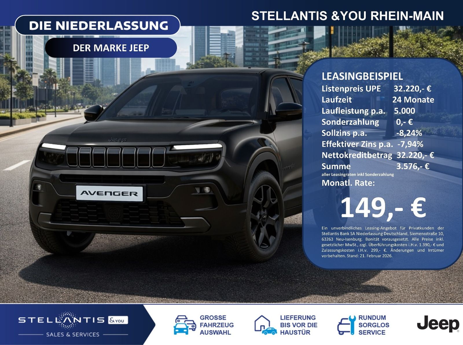 Jeep Avenger BLACK EDITION Allwetterreifen+Winterpkt