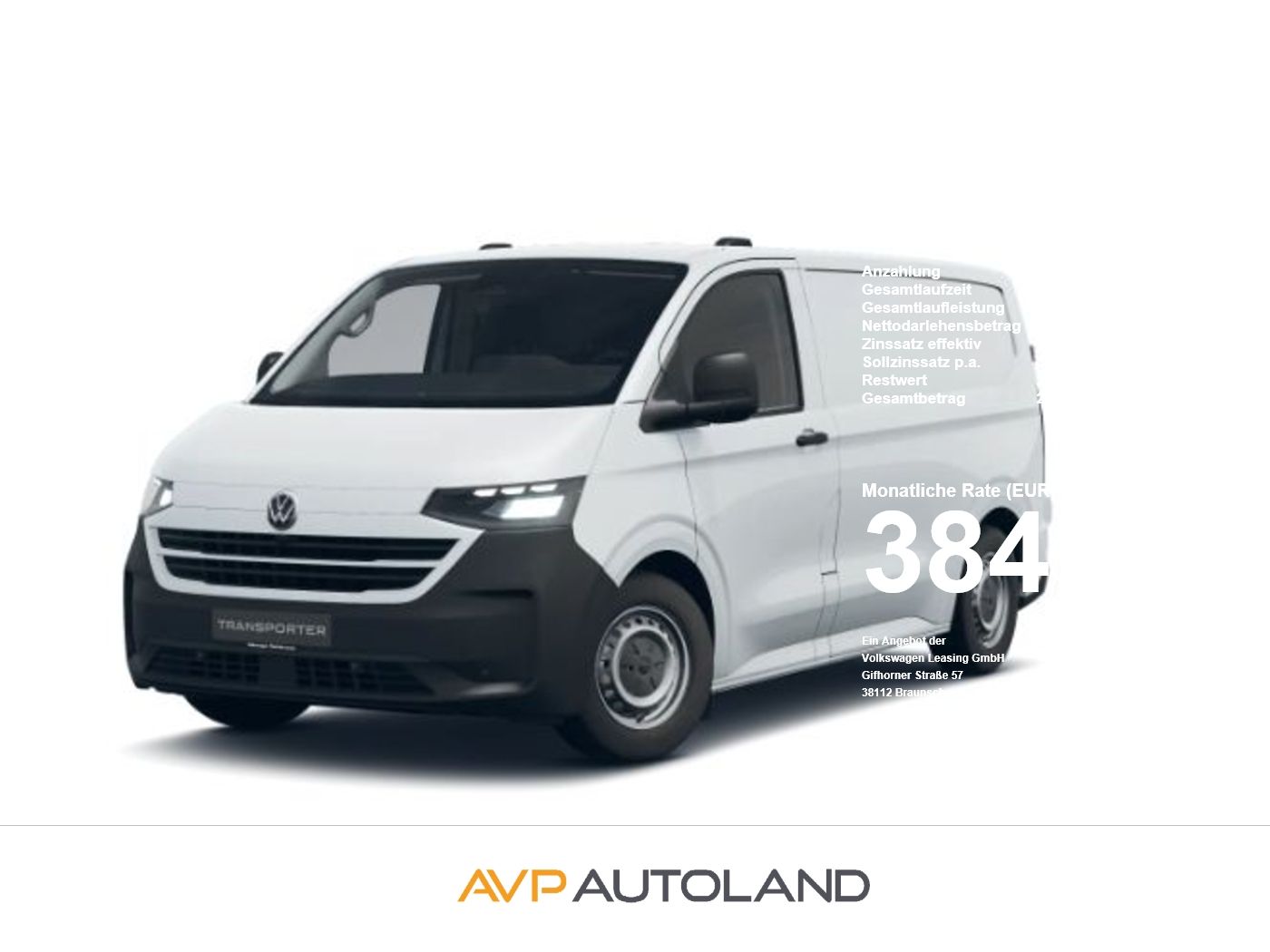 Volkswagen T7 Transporter e-Transporter Kasten KR kurz