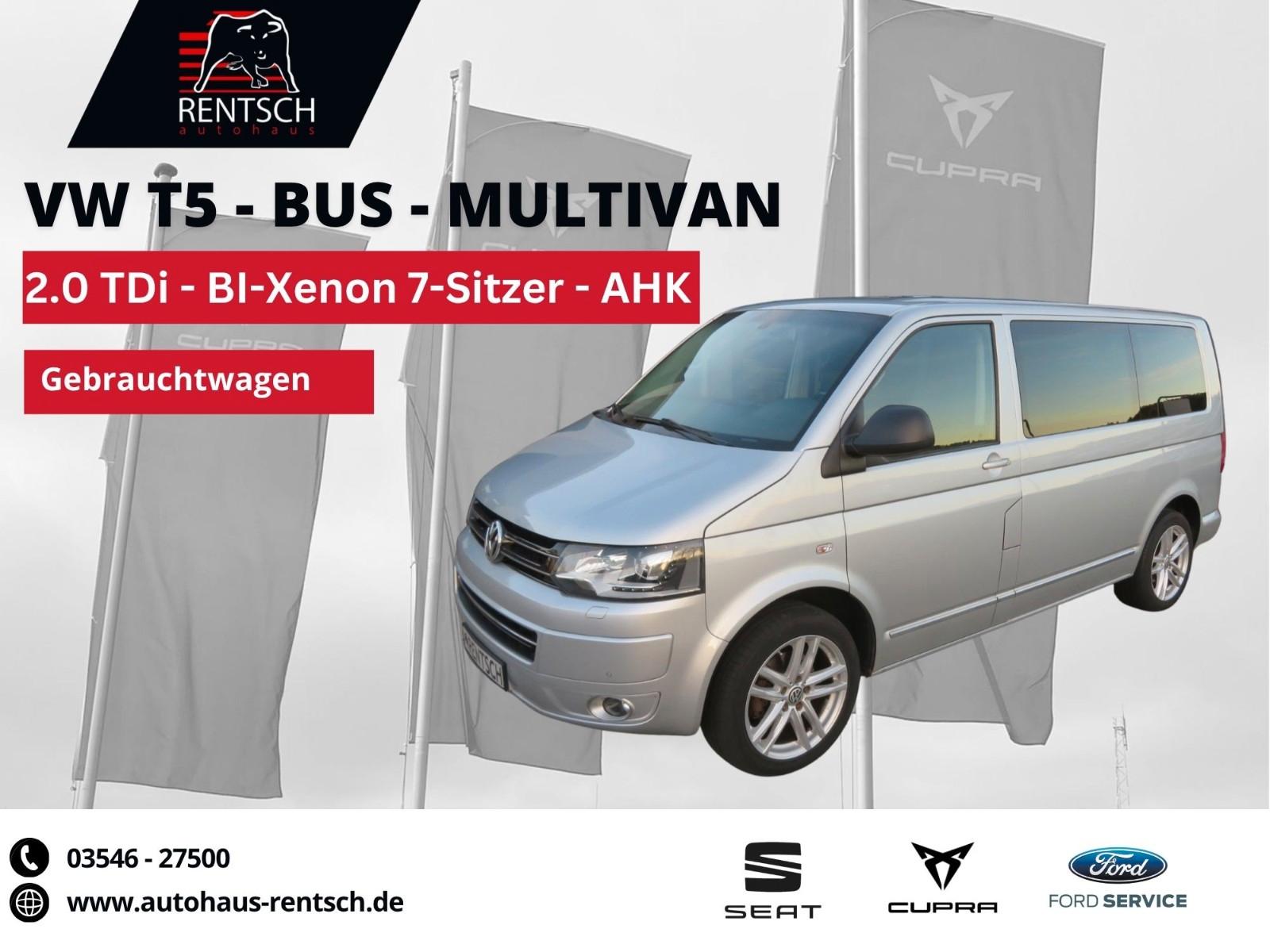 Volkswagen T5 Bus Multivan 2.0TDi *BI-Xen.*7-Sitze*AHK*WKR*