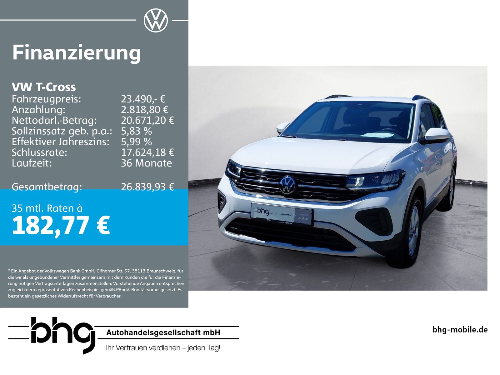 Volkswagen T-Cross Life 1,5 TSI ACT OPF DSG