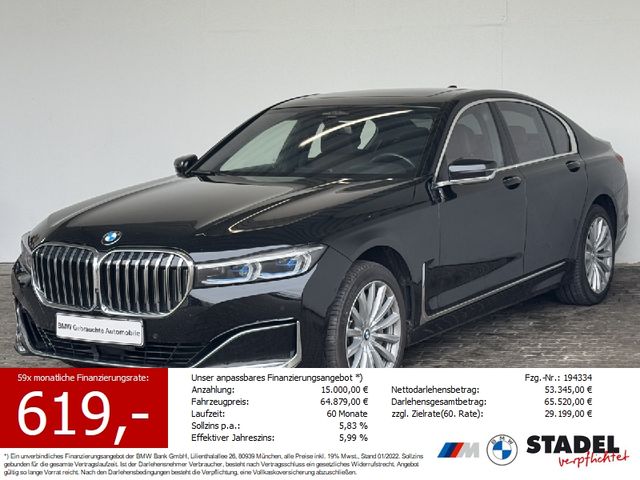 BMW 750iA xDr Lim. Navi.Laser.Standh.HuD.ACC.360°.SD