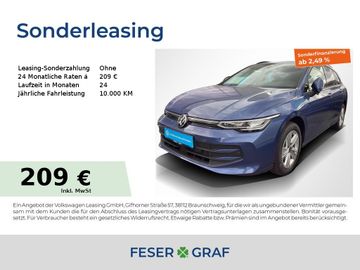 Volkswagen Leasingangebot: Volkswagen Golf VIII Var. LIFE 1.5eTSI DSG AHK Navi ACC 16"
