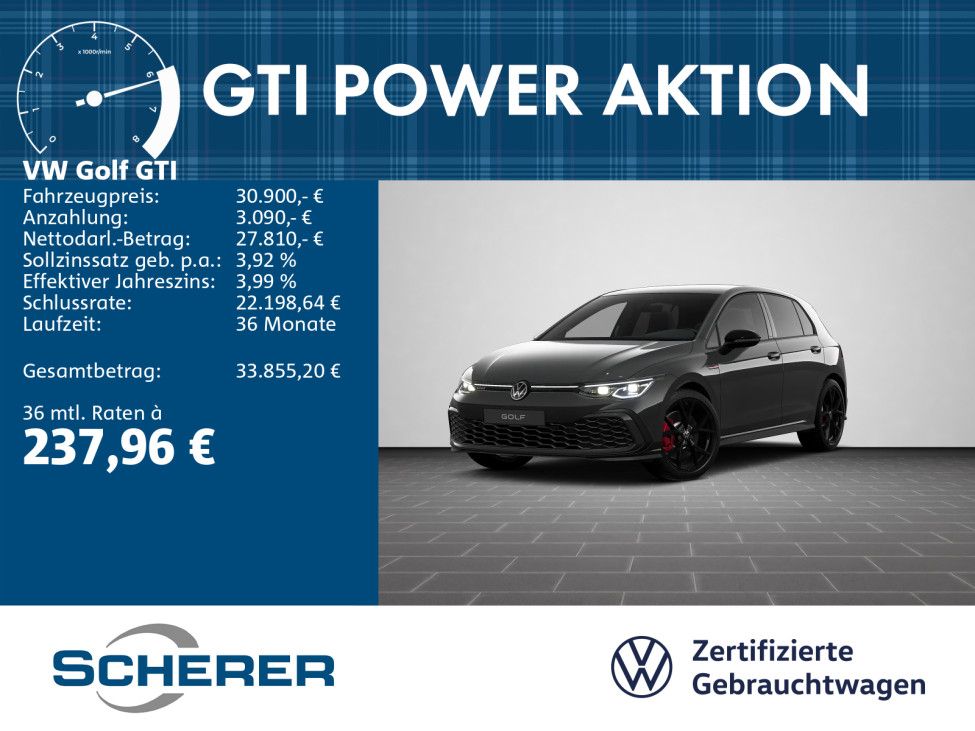 Golf VIII GTI 2,0 TSI DSG, Navi, Sitzh., BlackSt