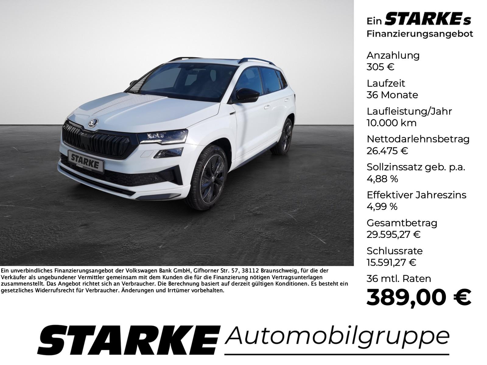 Skoda Karoq 1.5 TSI DSG Sportline  Panodach AHK Navi L