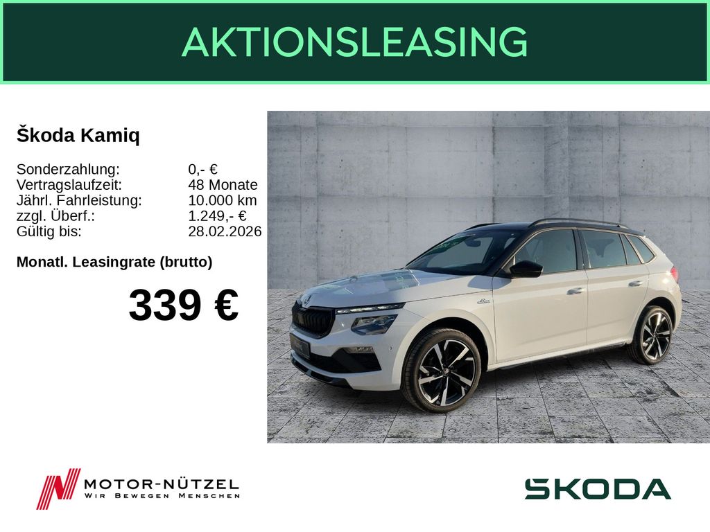 Kamiq Monte Carlo 1.5 TSI DSG NAVI ACC RFK 18"