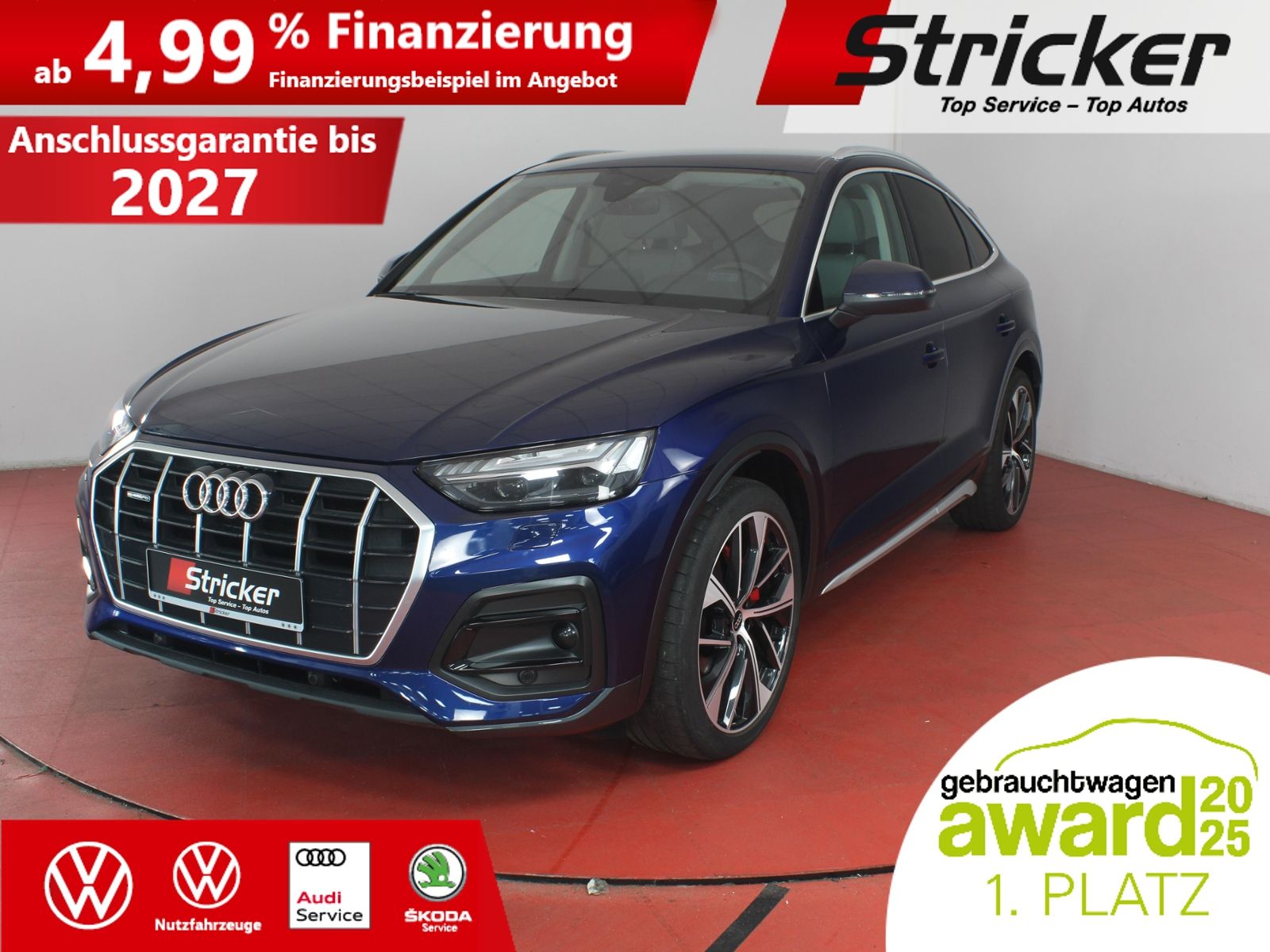 Audi Q5 Sportback 50TDI 373,-ohne Anzahlung B&O AHK S foto 2