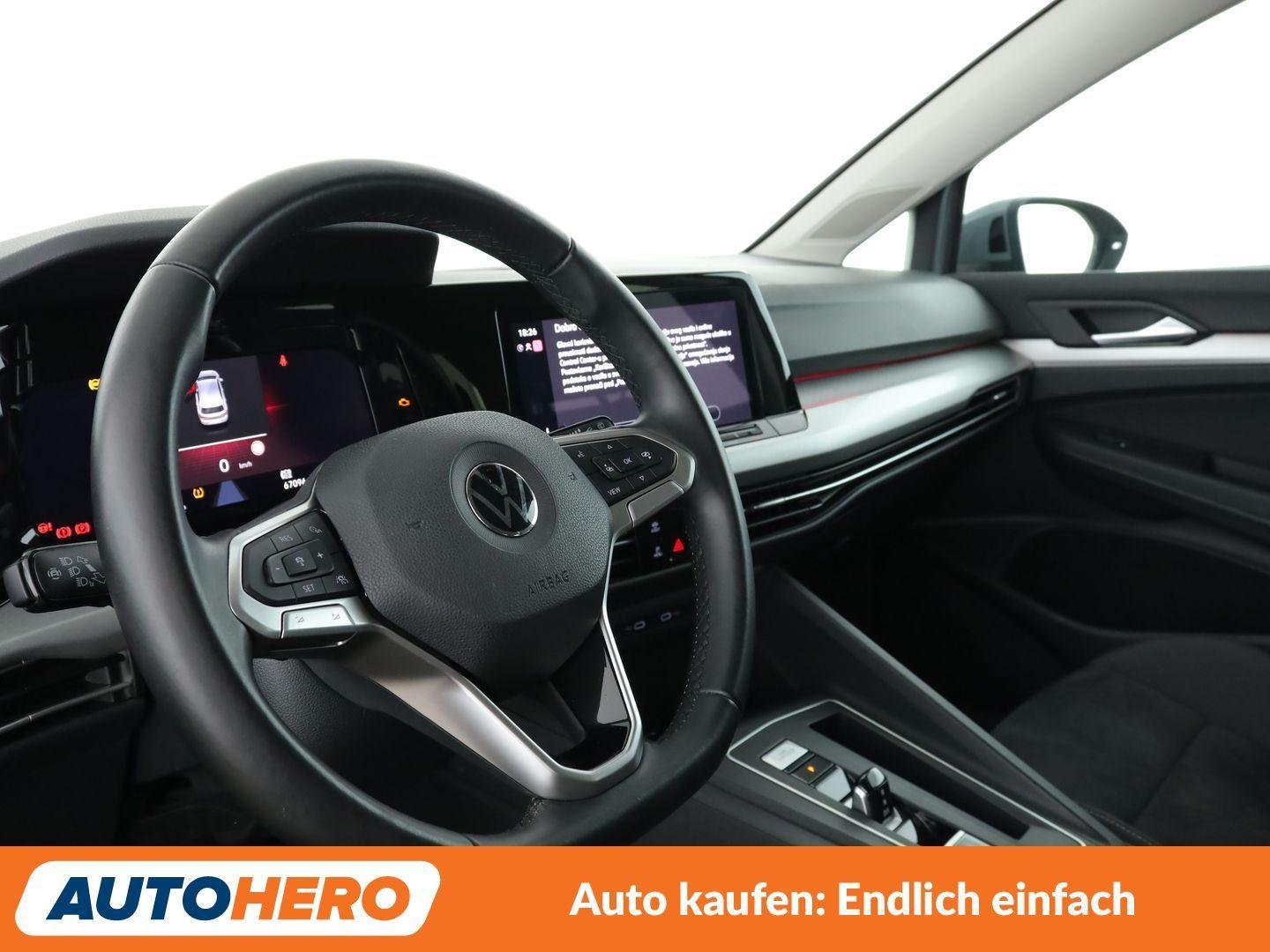 Volkswagen Golf VIII 1.5 eTSI ACT Life Aut. *LED*ACC*PDC*SH, миниатюра 10