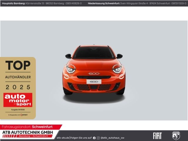 Fiat 600e 54 kWh La Prima Navi Leder LED El. Heckklap