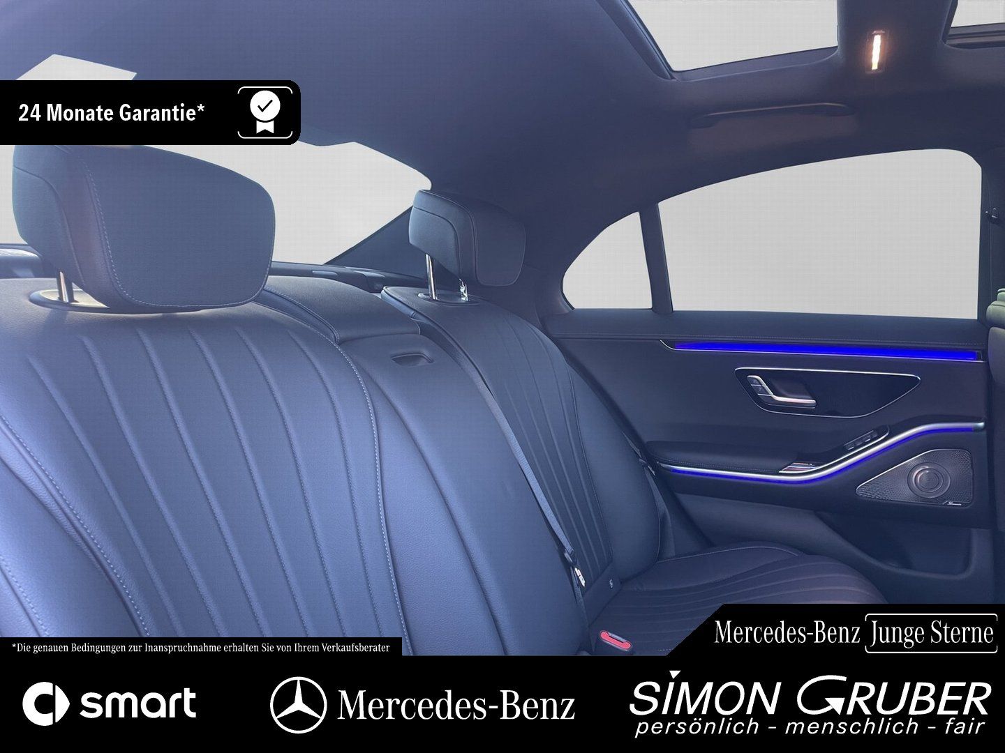 Fahrzeugabbildung Mercedes-Benz S 350 d 4M 20"AMG Burm Pano Aktiv Ambi Guard 360