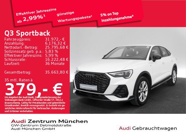 Audi Q3 Sportback 35 TFSI S line Virtual/LED foto 1