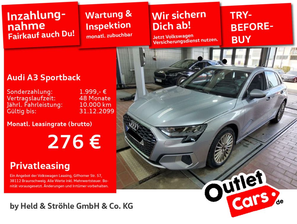 Audi A3 Sportback advanced 35TDI AHK HuD B&O NAVI KAM
