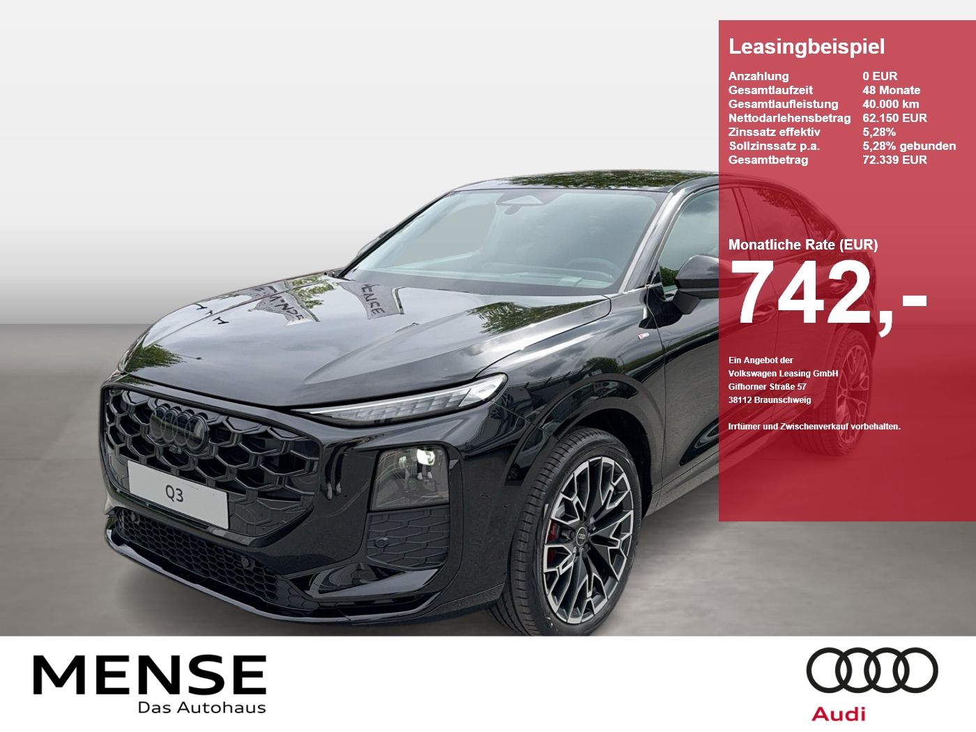 Audi Q3 Sportback TFSI quattro 150 kW S tronic AHK|Te