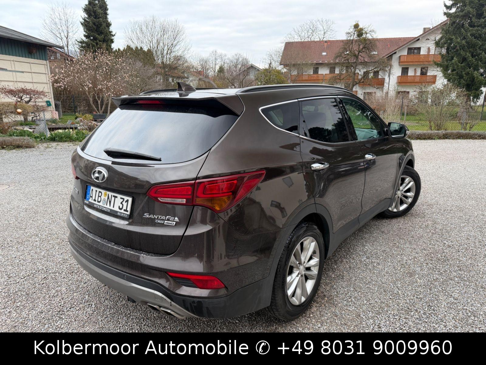 Hyundai Santa Fe blue 4WD LEDER|NAVI|SHZ