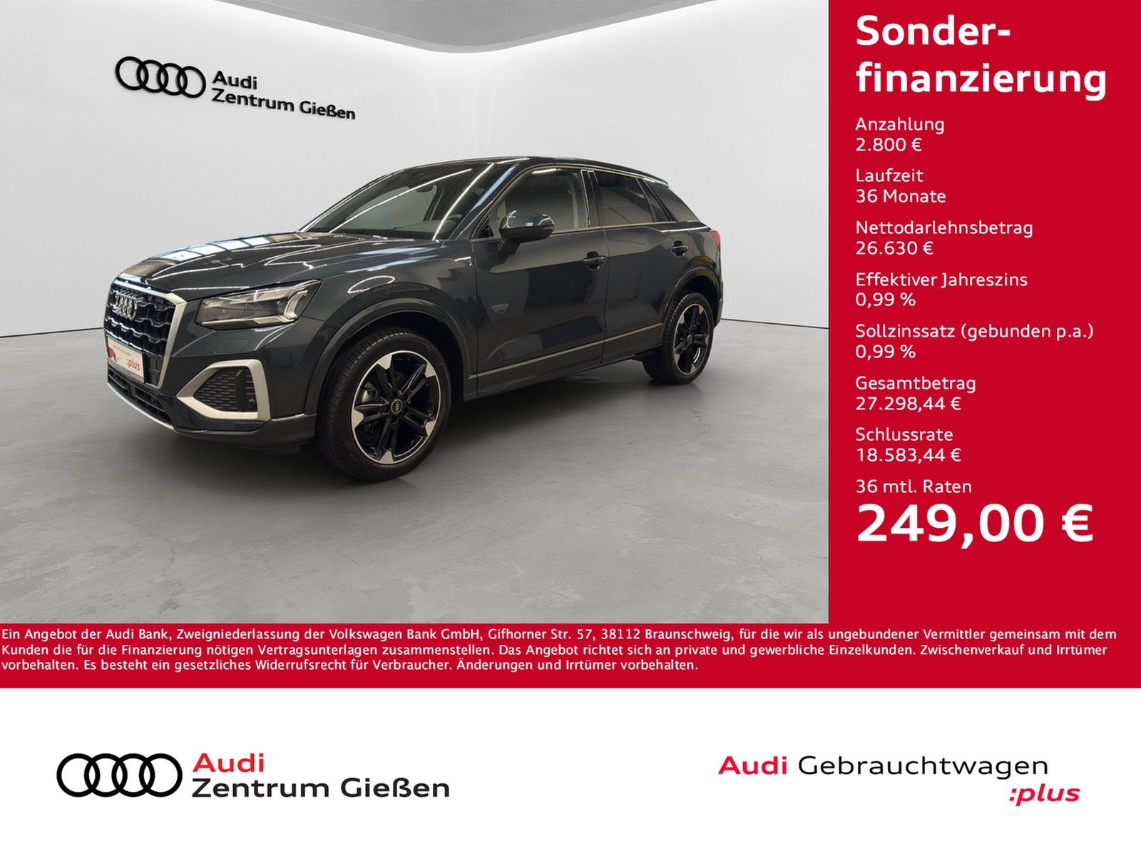 Audi Q2 30 TFSI advanced Matrix smartphone interface