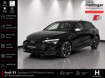 Audi S3 Sportback 2.0 TFSI Quattro S-tronic, 19",Pano