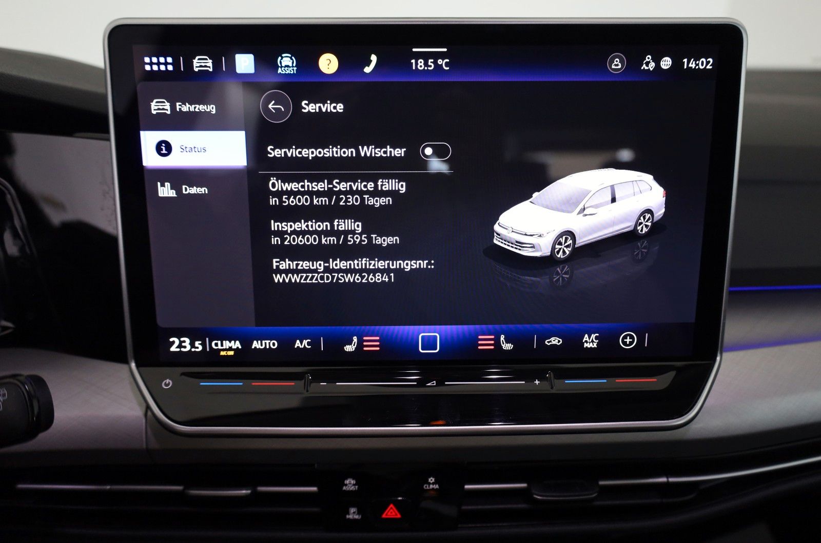 Fahrzeugabbildung Volkswagen Golf VIII Variant Goal, LED, SH, Carplay, ACC