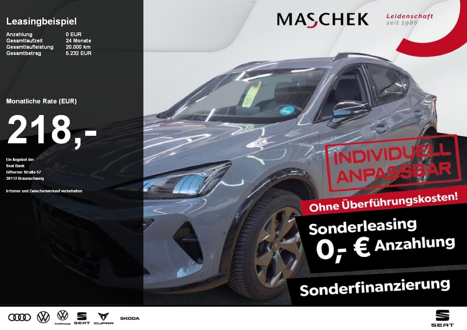 Cupra Formentor 1.5 eTSI Sonderleasing! Navi RearView